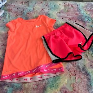 Nike girls short set